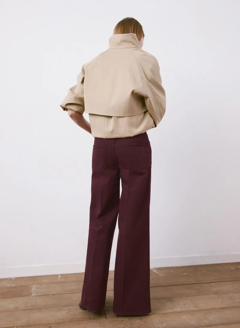 مانجو High-waisted wide leg jeans